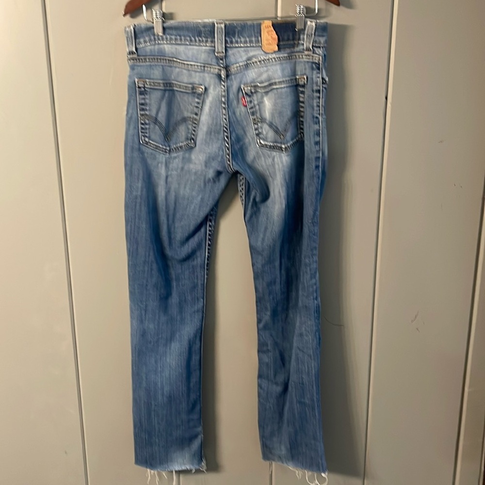 Levi's Women's Jeans Blue Denim Frayed Soft & Comfy - Picture 2 of 7